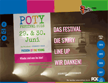 Tablet Screenshot of poty-festival.com